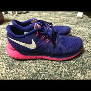 Purple Nike Free 5.0, Size 9.5